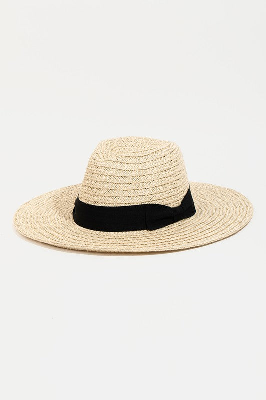 Bow Strap Straw Sun Hat