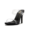 Grammy Clear Double Strap Crystal Heel