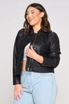 Lightweight Faux Leather Jacket