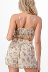 Multi Floral Stretch Waist Short