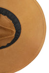 Flat Brim Leather Strap Hat