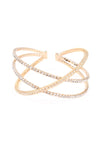 Rhinestone Wire Cuff Bracelet
