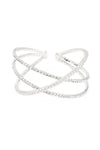 Rhinestone Wire Cuff Bracelet