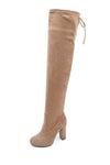 Hilltop Suede Stretch Over The Knee Boot