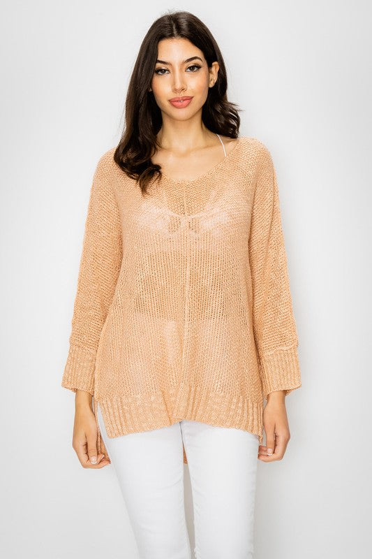 Knit Light Pullover Sweater
