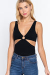 Center-O Ring Cut Out Bodysuit