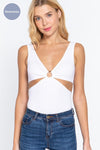 Center-O Ring Cut Out Bodysuit