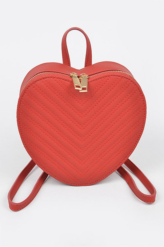 Heart Shape Zipper Backpack