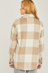 Plaid Flannel Bust Pocket Jacket