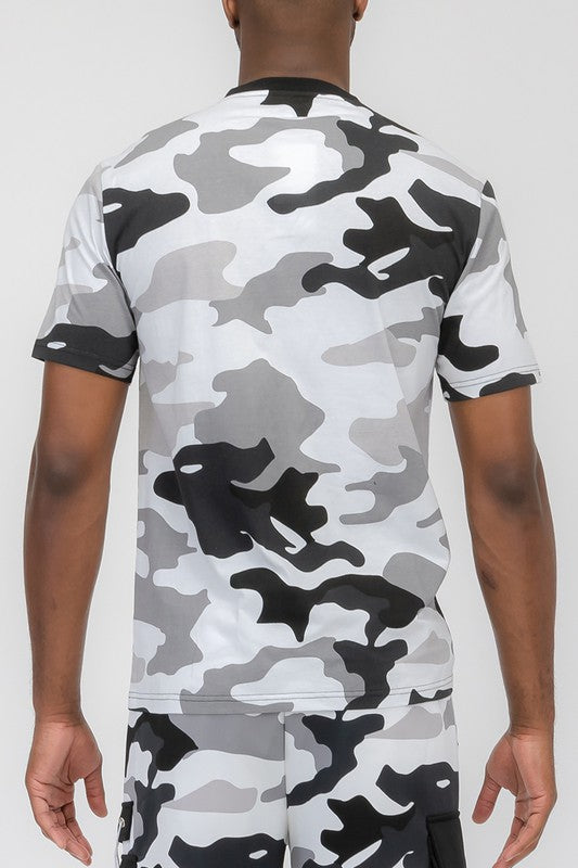 Full Camo Pocket Toggle T-Shirt