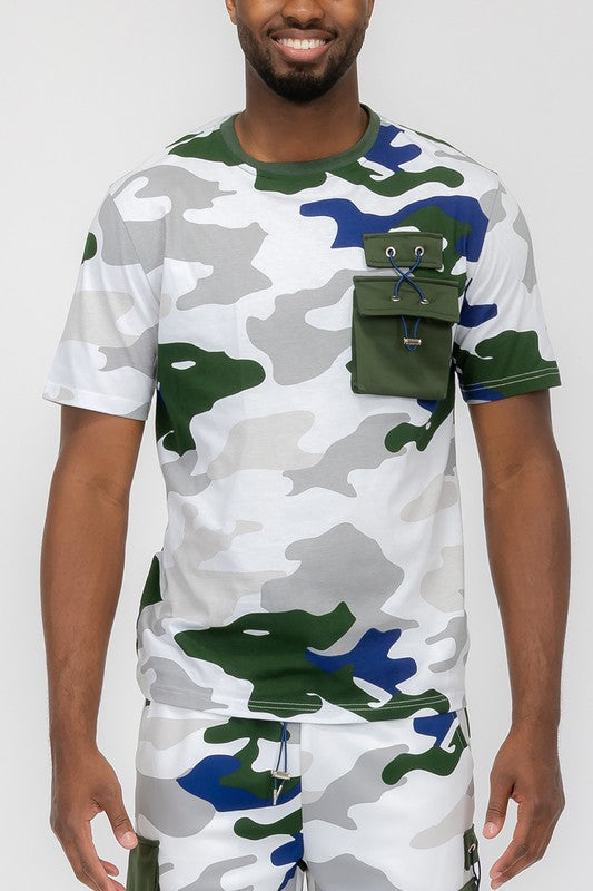 Full Camo Pocket Toggle T-Shirt