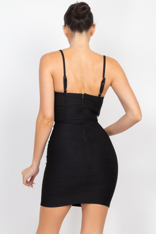 Sweetheart Solid Bodycon Cami Dress