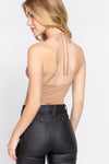 Halter Neck Front Ruched Cami Top