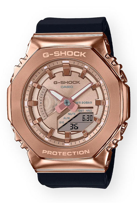 Bold Bronze Analog Digital Watch