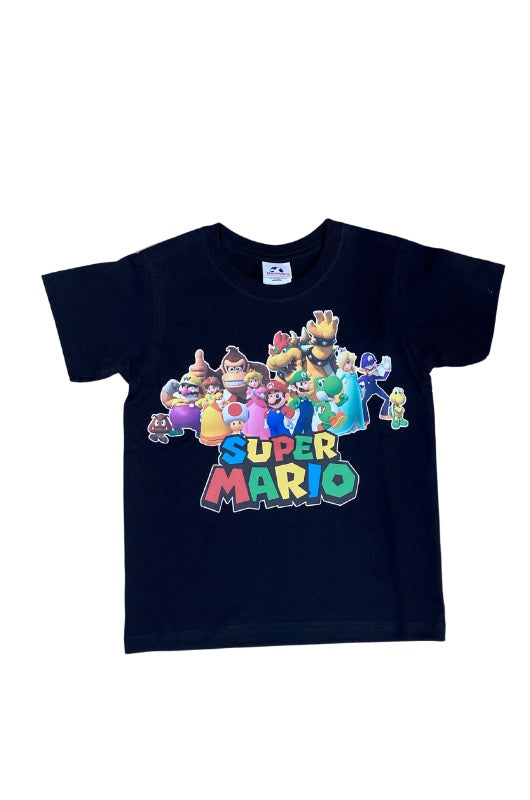 Super Mario All Character Graphic Tee