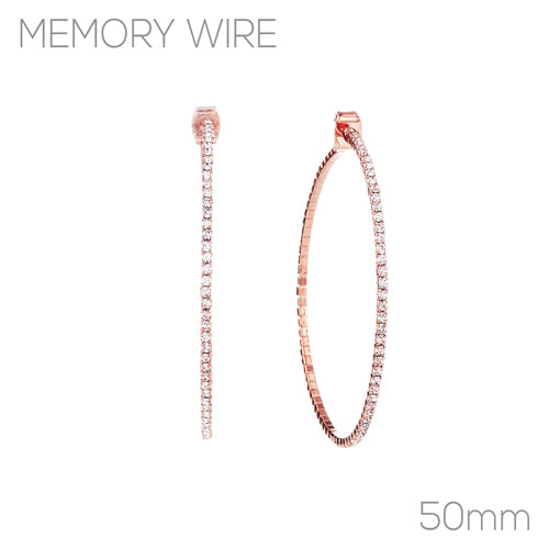 1.5mm Crystal Wire Hoop