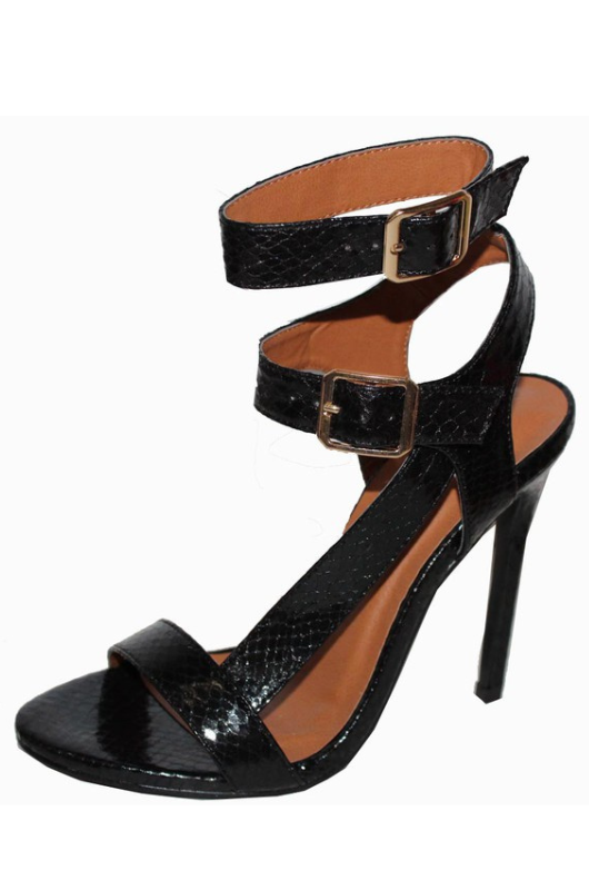 Zone Snake Dual Buckle Heel