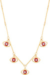 Evil Eye Charm Chain Necklace