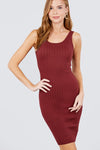Scoop Neck Fitted Tank Dress