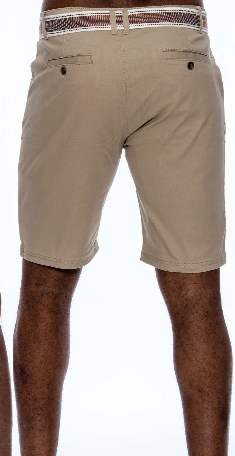 Solid Chino with Belt Shorts