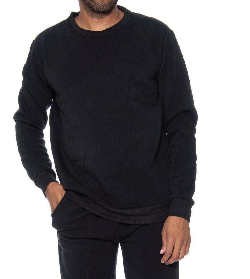 Basic Solid Crew Neck Sweater