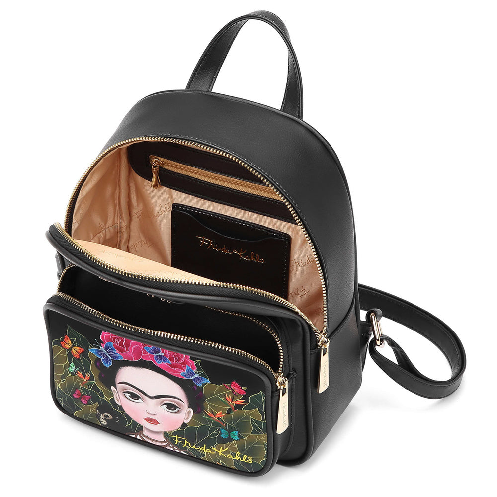 Frida Portrait Double Zip Backpack