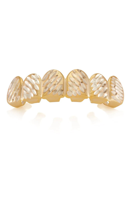 Top Two Tone Faceted Grillz