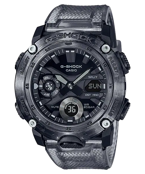 Carbon Analog-Digital Watch