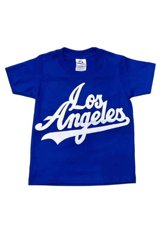T-Shirt Frenzy Los Angeles Dodger Graphic Tee 2 to 3 / Blue