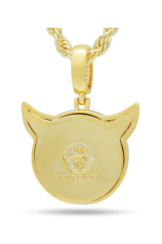 14K Gold Devil Emoji Necklace