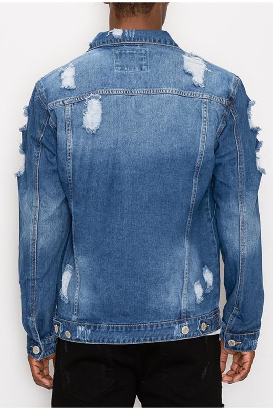Distressed Denim Jacket