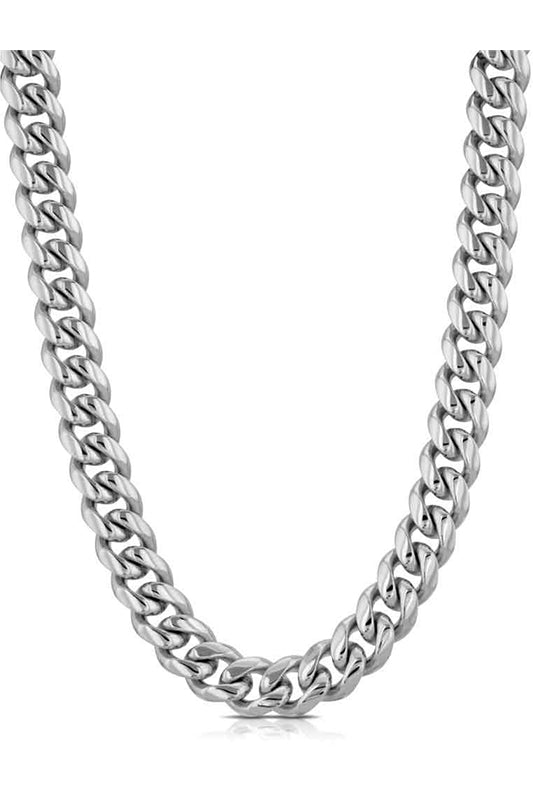 Miami Cuban Link Chain White Gold