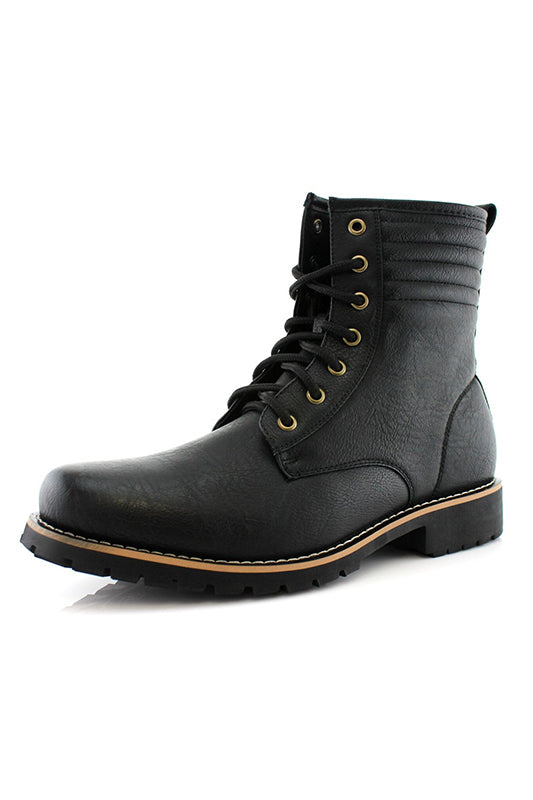 Lace Up Combat Work Boot
