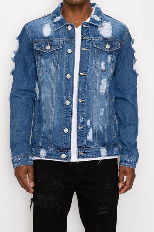 Distressed Denim Jacket