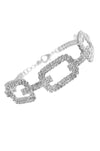 Large Chain Link Crystal Bracelet