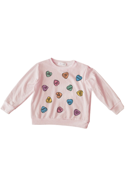 All Candy Heart Long Sleeve Top