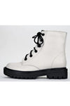 Firm Lace-Up Combat Boot