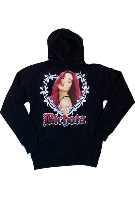 Karol G Red Bichota Heart Graphic Hoodie