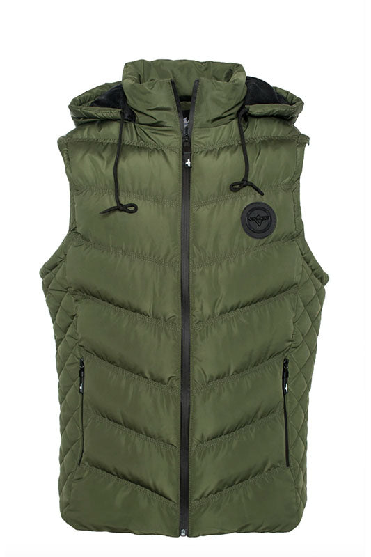 Solid Puffer Vest