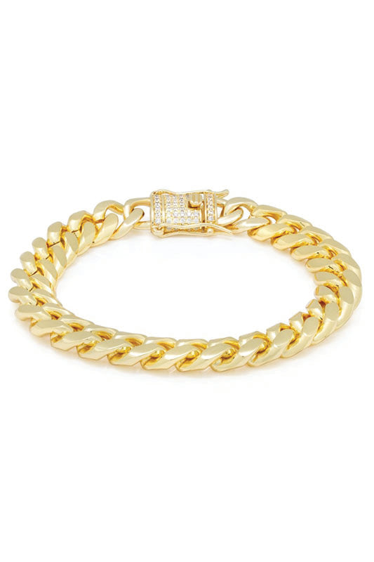 14K G Miami Cuban Chain Bracelet