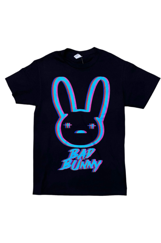 Bad Bunny Neon Logo Graphic Tee