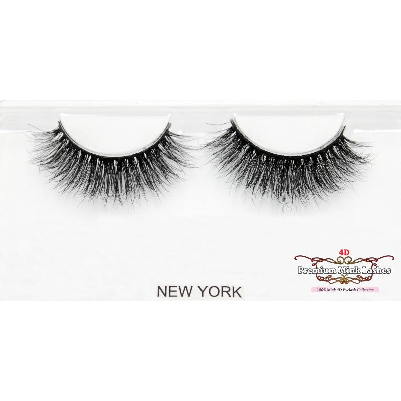 4D Premium Mink Lashes: New York