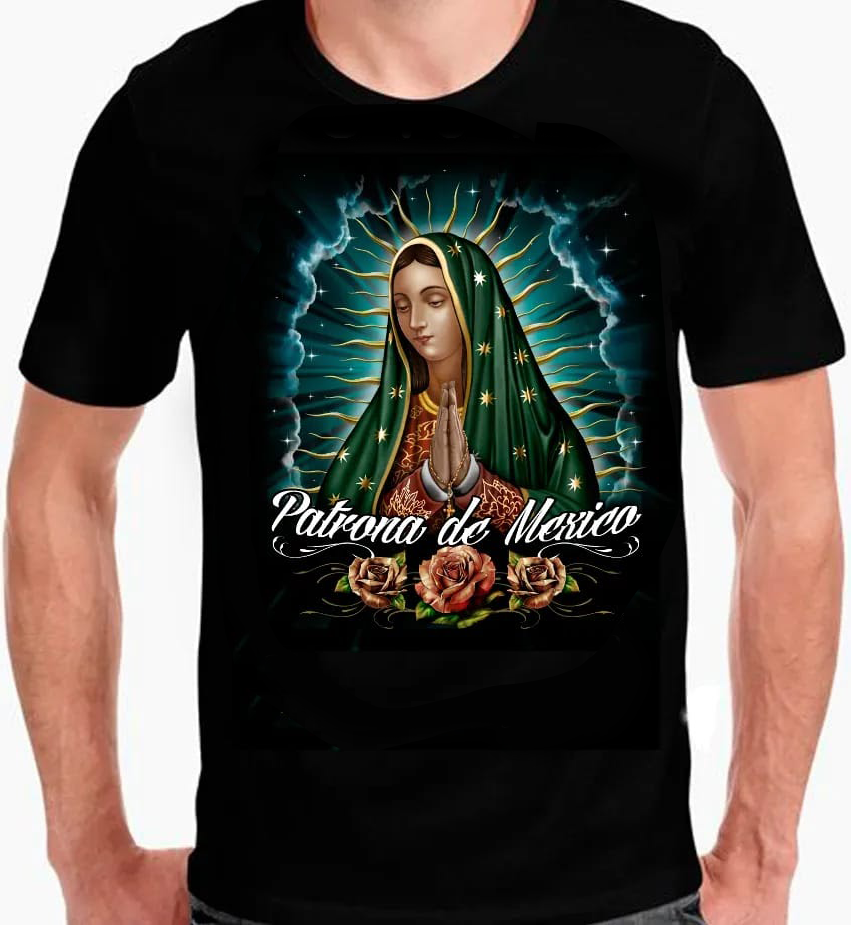 Virgen de Guadalupe Patrona de Mexico Tee